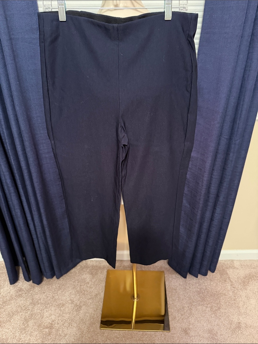 Classic Black Straight Leg Crop Pant